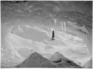 Ice cave on the Tasman Glacier, Southern Alps