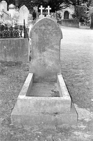 The grave of Mary Ann Baillie and Alfred Thomas Jones, plot 108.P, Sydney Street Cemetery.