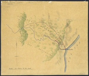 [Creator unknown] :[Sketch of Tautane district and border of Hawke's Bay and Wellington provinces] [ms map]. [18-?]