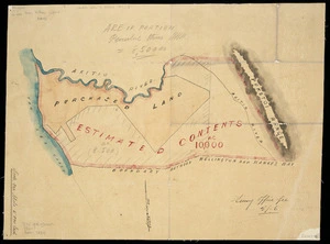 Creator unknown: Sketch plan of Akitio Station showing Sir Donald McLean's purchased land