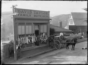 David Taylor's butcher shop, Wadestown, Wellington