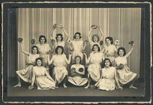 Wellington Girls College students dressed for dance drama