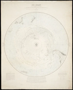 Ice chart of the Southern hemisphere / drawn by R.C. Harrington, Hyd. Off.