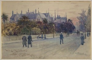 Fullwood, Albert Henry, 1863-1930 :Wellington, N.Z. Parliament Houses. [1904]