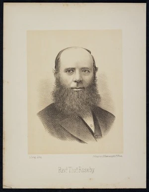 Lang, Ludwig, 1834-1919 :Revd. Thos. Roseby. L Lang, litho. Johnstone O'Shannessy & Co. Photo. [ca 1887]