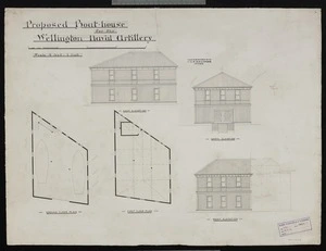 Clere, Fitzgerald & Richmond :Proposed boat-house for the Wellington Naval Artillery. 1894.