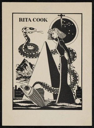[Angus, Rita], 1908-1970: Rita Cook. [Bookplate. 1937-1938]