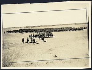 Photograph of mounted New Zealand Soldiers