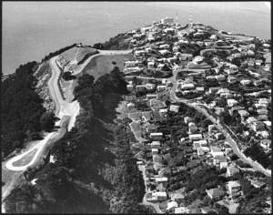 Aerial view of Roseneath and Mount Victoria, Wellington
