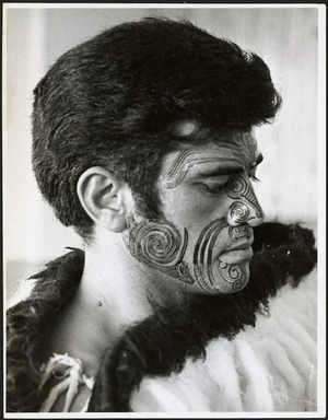 Portrait of Percy Reedy, member of the NZBC Maori Concert Party.