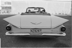 1959 Buick La Sabre car, with owner David Ackroyd, Kilbirne, Wellington - Photograph taken by Mark Coote