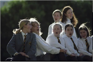 Members of Wellington Girls College choir - Photograph taken by Ross Giblin