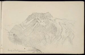 Gully, John, 1819-1888 :Precipice Peak, Lake Manipori. [1887]