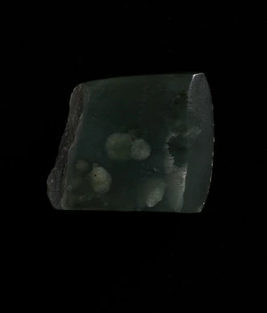 Mansfield, Katherine 1888-1923 (Collector) :[Fragment of a Maori greenstone axehead. Nineteenth century?]