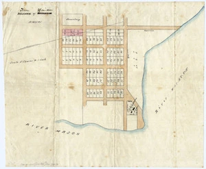 [Creator unknown] :Town of Wai-au. [ms map]. [Pre 1866?].