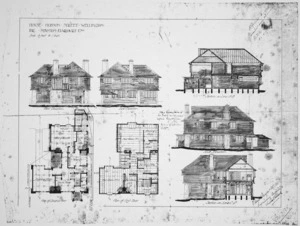 Seager, Samuel Hurst, 1855-1933 :House, Hobson Street Wellington, for Stanton Harcourt esq. 30.5.06. S Hurst Seager, supervisory architect, Christchurch.