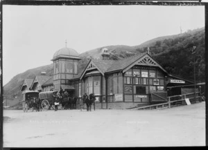 Creator unknown : Photograph of Lower Hutt railway station taken by Muir and Moodie