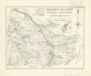 Mapara and Pahi Survey Districts [electronic resource] / H.W. Rickard, delt., November 1927.
