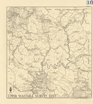 Upper Waitara Survey District [electronic resource] / drawn by Fred Coleman, January 1940.
