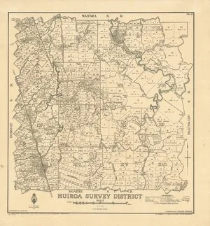 Huiroa Survey District [electronic resource] / H.W. Rickard, delt., May 1934.