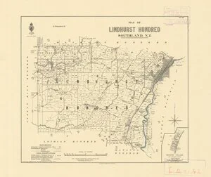 Map of Lindhurst hundred, Southland, N.Z. [electronic resource] / drawn by N.M. Macrae, May 1905, additions to May 1946.
