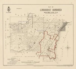 Map of Lindhurst hundred, Southland, N.Z. [electronic resource] / drawn by N.M. Macrae, May 1905.