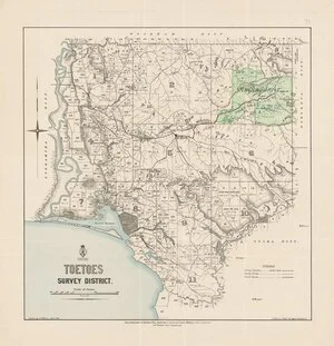 Toetoes Survey District [electronic resource] / drawn by G.P. Wilson, June 1888.