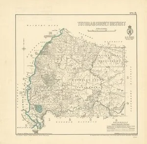 Tuturau Survey District [electronic resource] / drawn by J. M. Kemp, August 1888.