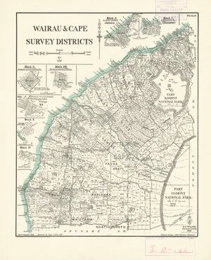 Wairau & Cape Survey Districts [electronic resource] / Fred Coleman, 1929.
