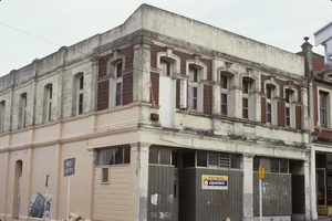 View of building on Cuba Street, Wellington