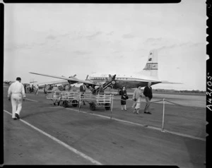 On the runway at Whenuapai Airport, Waitakere, Auckland - Photograph taken by E Woollett