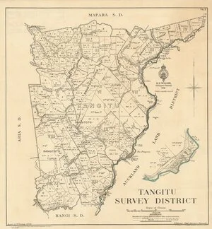Tangitu Survey District [electronic resource] / drawn by W. Conway, 31.7.30.