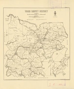 Waro Survey District [electronic resource] / drawn by R. Covil, 1903 additions by W. Gordon, 1911 & E.P., 1917, A.J.H., 1925.
