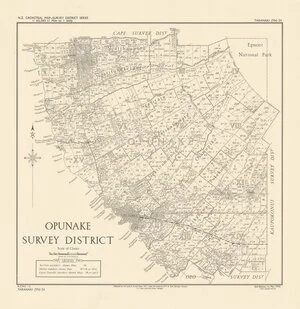 Opunake Survey District [electronic resource] / drawn by Fred Coleman.