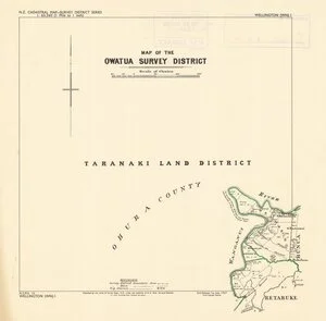 Map of the Owatua Survey District [electronic resource].