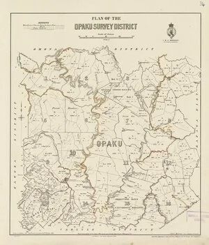 Plan of the Opaku Survey District [electronic resource] / drawn by J.M. Kemp, 1892.