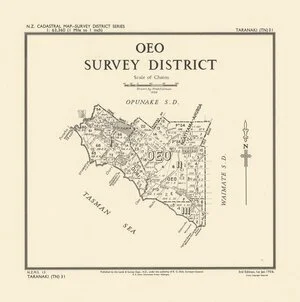 Oeo Survey District [electronic resource] / drawn by Fred Coleman, 1929.