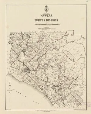 Hawera Survey District [electronic resource] / W. Gordon, del.