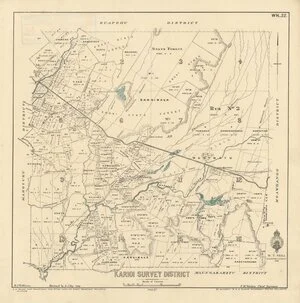 Karioi Survey District [electronic resource] / H.J.W. Mason.
