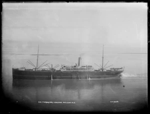 The ship Turakina, leaving Nelson