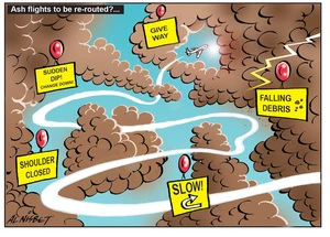 Nisbet, Alistair, 1958- :Ash flights to be re-routed?... 14 June 2011