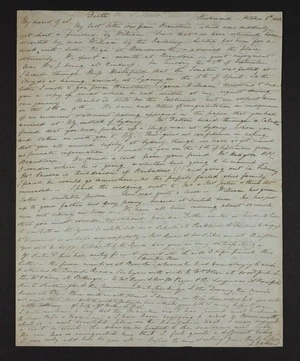 Inward letter - William and Charles Selwyn