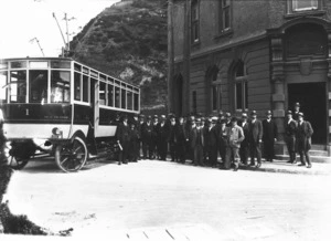 First trolley bus in Wellington