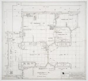 Haughton & Mair, architects :Block "A", Wellington Hospital, for the Wellington Hospital Board. Plan [for] operating theatres suite 4th Floor, X-Ray theatres wing. 6 October 1959