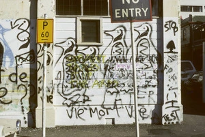 Graffiti on Arthur Street, Wellington