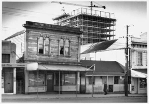 Buildings on Molesworth Street, Thorndon, Wellington, which will later be demolished for a new Government Centre