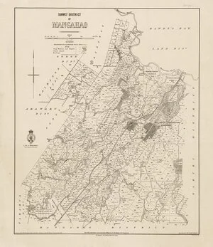 Survey District of Mangahao [electronic resource] / drawn by H.McCardell, February 1890.