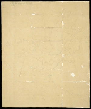 [Creator unknown] :[Survey plan of unidentified area showing small town sections and surrounding country] [ms map]. [ca.1860-70]