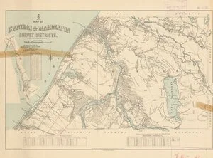 Map of Kaniere & Mahinapua survey districts [electronic resource] / complied by F.E. Clarke, drawn by W. Deverell.