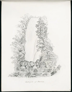 Spratt, Henry Thomas, b 1827 :Waterfall at Wairoa. [1860s?]